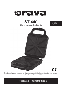 Návod Orava ST-440 Kontaktný gril