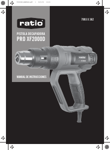 Manual de uso Ratio PRO XF2000D Decapador por aire caliente