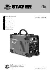Manual de uso Stayer Potenza 160 B GEK Maquina de soldar