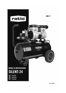 Manual de uso Ratio SILENT-24 Compresor