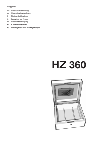 Kullanım kılavuzu Gaggenau HZ 360 Tütün kutusu