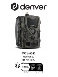 Manual Denver WCL-8040 Action Camera