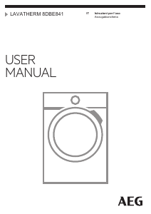 Manuale AEG T8DBE841 Asciugatrice