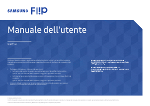 Manuale Samsung WM55H Flip Lavagna interattiva