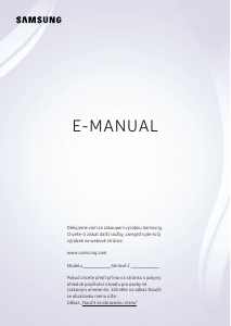 Manuál Samsung UE65NU8075T LED televize