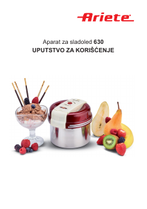 Priručnik Ariete 630 Aparat za sladoled