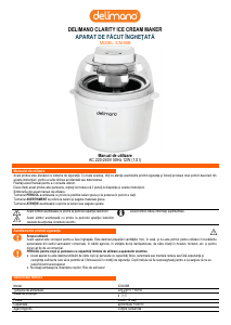 Manual Delimano ICM-06B Mașină de înghețată