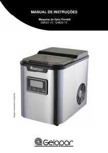 Manual Gelopar GMGD-15 Máquina de fazer gelo
