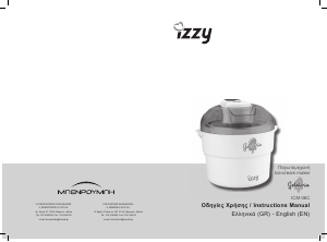 Manual Izzy ICM-06C Ice Cream Machine
