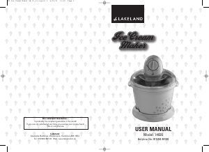 Manual Lakeland 14936 Ice Cream Machine