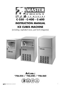 Handleiding Master Frost C-250 IJsblokjesmachine