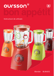 Manual Oursson BL0642G Blender
