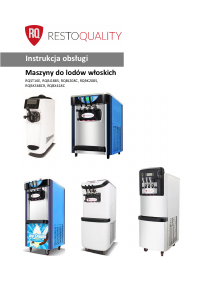 Instrukcja Restoquality RQBK208S Maszyna do lodów