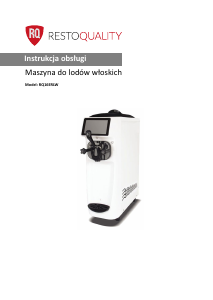 Instrukcja Restoquality RQ16ERLW Maszyna do lodów