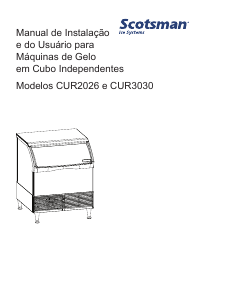 Manual Scotsman CUR3030 Máquina de fazer gelo