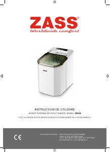 Manual Zass ZIM 02 Masina de facut gheata