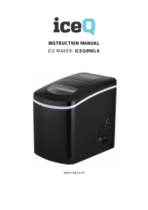 Manual iceQ ICEQIMBLK Ice Cube Maker