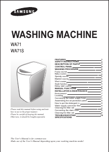 Manual Samsung WA71S Washing Machine