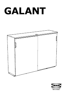 Руководство IKEA GALANT (203.651.31) Шкаф