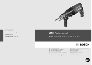 Руководство Bosch GBH 2-26 E Professional Ударная дрель
