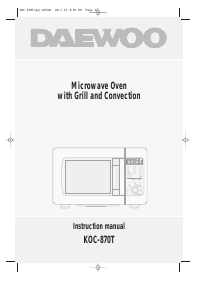 Handleiding Daewoo KOC-870T Magnetron