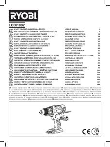 Manuale Ryobi LCDI1802 Trapano avvitatore