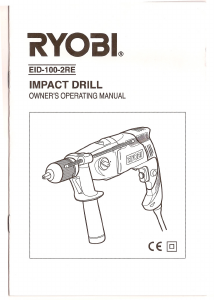 Handleiding Ryobi EID-100-2RE Klopboormachine