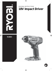 Handleiding Ryobi R18ID3 Schroefmachine