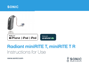 Manual Sonic Radiant 20 MNR T Hearing Aid