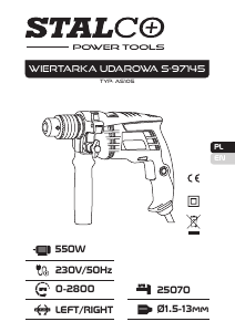 Instrukcja Stalco S-97145 Wiertarka udarowa