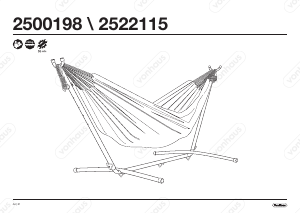 Manual VonHaus 2500198 Cama de rede