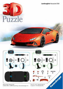 Manual Ravensburger Lamborghini Huracan EVO Puzzle 3D