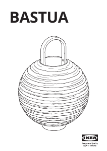 Bruksanvisning IKEA BASTUA Lampa