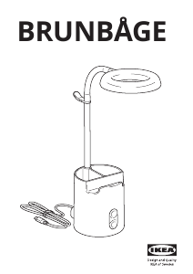 Manual de uso IKEA BRUNBAGE Lámpara