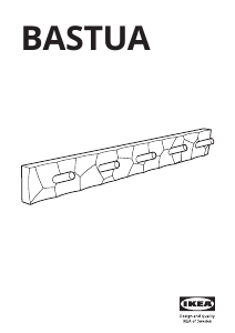 Kullanım kılavuzu IKEA BASTUA Duvar askısı