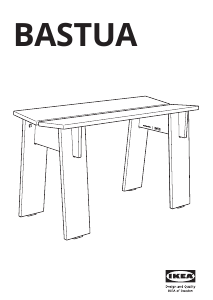 Manual IKEA BASTUA Bench
