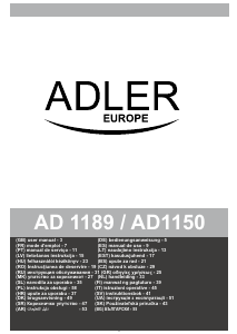 Manuale Adler AD 1189B Sveglia