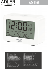 Manual Adler AD 1196W Despertador