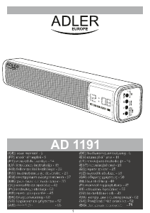 Manual Adler AD 1191 Difuzor