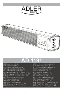 Brugsanvisning Adler AD 1191 Højttaler