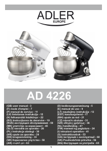 Handleiding Adler AD 4226 Standmixer