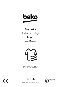 Manual BEKO B5T68243WBDC Dryer