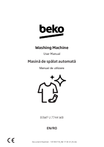 Manual BEKO B3WF U 7744 WB Washing Machine