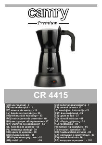 Käyttöohje Camry CR 4415W Espressokeitin