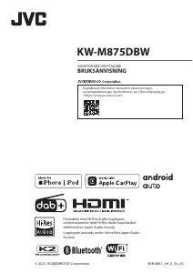 Bruksanvisning JVC KW-M875DBW Bilradio