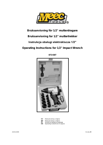 Bruksanvisning Meec Tools 073-007 Mutterdragare