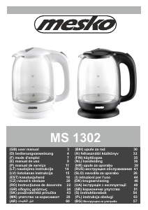 Manual Mesko MS 1302 Jarro eléctrico