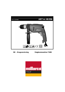 Brugsanvisning Millarco 60.556 Slagboremaskine