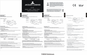 Manuale Jacques Lemans 1-1941C Dublin Orologio da polso