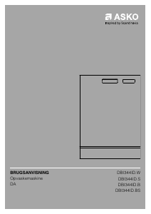 Brugsanvisning Asko DBI344ID.W Opvaskemaskine
